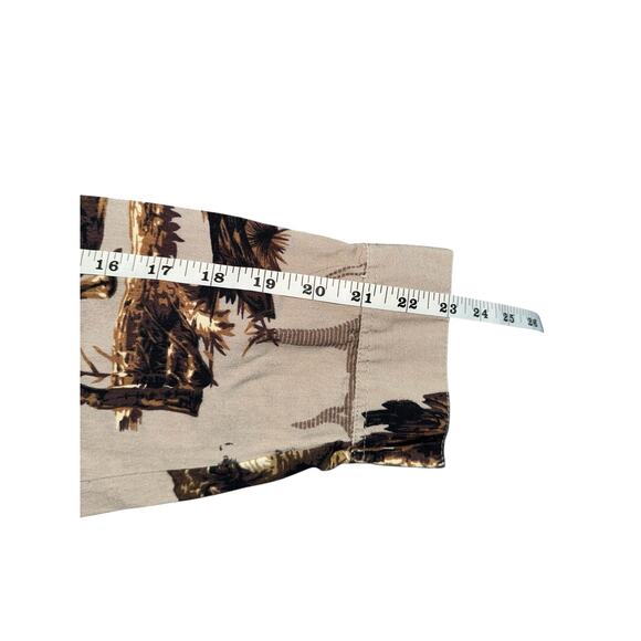 VTG Michael Austin Rugged Wear Wildlife Deer Print Button Down Shirt Size Large - Picture 8 of 8